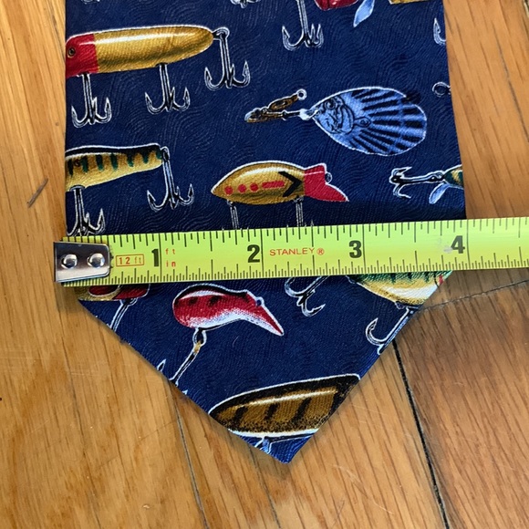 FISHING LURES NECKTIE VINTAGE 90’s - Picture 11 of 12